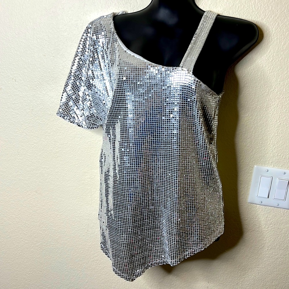 Sliver Sequin Top